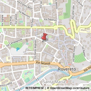 Mappa Via Gerolamo Tartarotti, N.50, 38068 Rovereto, Trento (Trentino-Alto Adige)