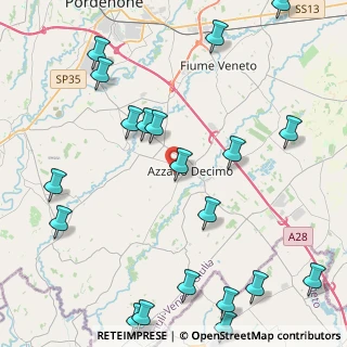 Mappa Via Pradat Candie, 33082 Azzano Decimo PN, Italia (5.7165)