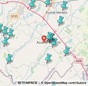 Mappa Via Pradat Candie, 33082 Azzano Decimo PN, Italia (5.5735)