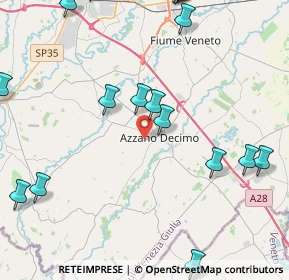 Mappa Via Pradat Candie, 33082 Azzano Decimo PN, Italia (5.948)