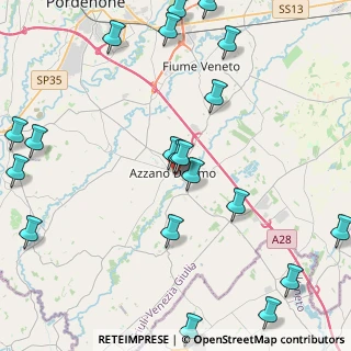 Mappa Via Saba U., 33082 Azzano Decimo PN, Italia (5.544)