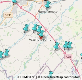 Mappa Via Saba U., 33082 Azzano Decimo PN, Italia (5.9725)