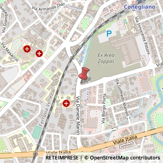 Mappa Via Daniele Manin, 284, 31015 Conegliano, Treviso (Veneto)