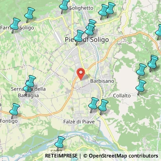 Mappa Zona Industriale, 31053 Pieve di Soligo TV, Italia (3.3295)
