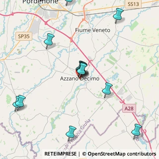 Mappa Via S. Giovanni Bosco, 33082 Azzano decimo PN, Italia (6.0015)