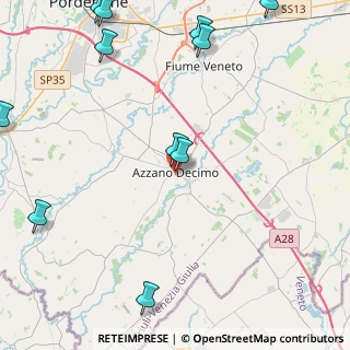 Mappa Via S. Giovanni Bosco, 33082 Azzano decimo PN, Italia (7.46222)