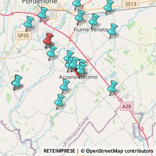 Mappa Via S. Giovanni Bosco, 33082 Azzano decimo PN, Italia (4.4445)