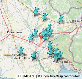 Mappa Via Riva Rossa, 34076 Romans d'Isonzo GO, Italia (6.4545)
