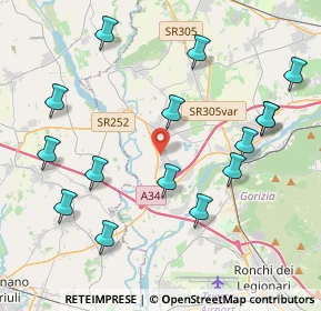Mappa Via Riva Rossa, 34076 Romans d'Isonzo GO, Italia (4.524)