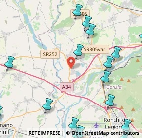 Mappa Via Riva Rossa, 34076 Romans d'Isonzo GO, Italia (6.4865)