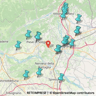 Mappa Via Castellana, 31020 Refrontolo TV, Italia (9.2525)