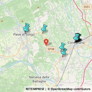 Mappa Via Castellana, 31020 Refrontolo TV, Italia (4.84714)