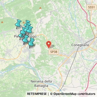 Mappa Via Castellana, 31020 Refrontolo TV, Italia (4.66)