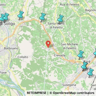 Mappa Via Castellana, 31020 Refrontolo TV, Italia (3.85333)