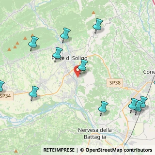 Mappa Via Cimitero, 31053 Pieve di Soligo TV, Italia (5.78333)
