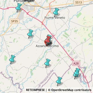 Mappa Via Don Bosco, 33082 Azzano Decimo PN, Italia (5.824)
