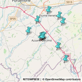 Mappa Via Don Bosco, 33082 Azzano Decimo PN, Italia (3.16091)