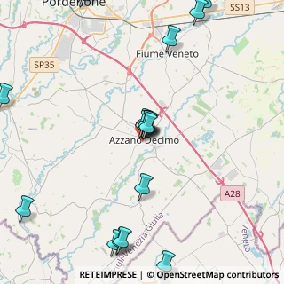 Mappa Via Don Bosco, 33082 Azzano Decimo PN, Italia (5.455)