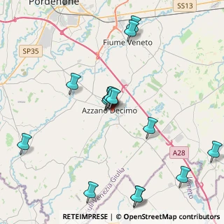 Mappa Via Trieste, 33082 Azzano Decimo PN, Italia (5.6865)