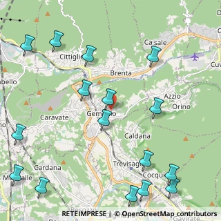Mappa Via Gorizia, 21036 Gemonio VA, Italia (2.8875)