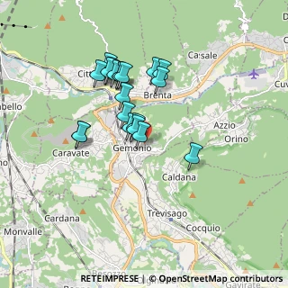 Mappa Via Gorizia, 21036 Gemonio VA, Italia (1.491)