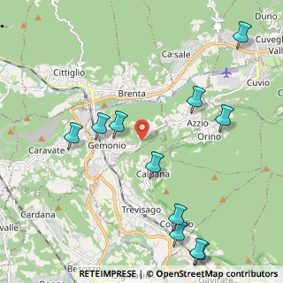 Mappa Via castelli, 21036 Gemonio VA, Italia (2.55182)