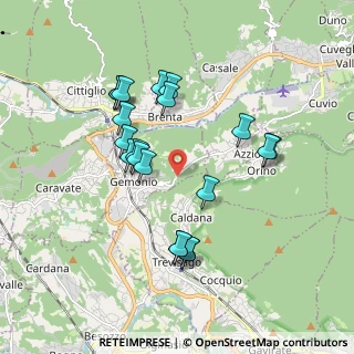 Mappa Via castelli, 21036 Gemonio VA, Italia (1.7265)