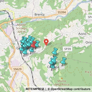 Mappa Via castelli, 21036 Gemonio VA, Italia (0.95)