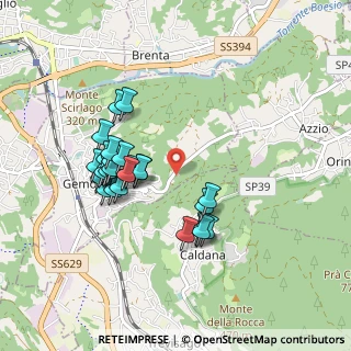 Mappa Via castelli, 21036 Gemonio VA, Italia (0.82963)