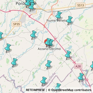 Mappa Via Don Milani, 33082 Azzano Decimo PN, Italia (6.518)