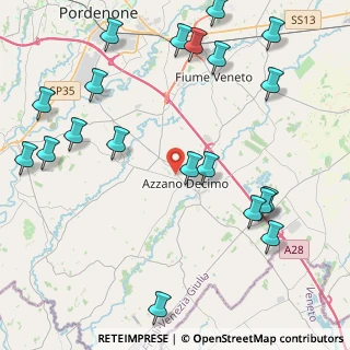 Mappa Via Don Milani, 33082 Azzano Decimo PN, Italia (5.3915)