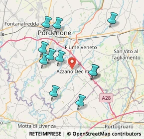 Mappa Via Don Milani, 33082 Azzano Decimo PN, Italia (7.17727)