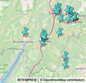 Mappa Viale Vittoria, 38068 Rovereto TN, Italia (17.961)