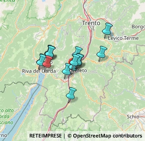 Mappa Viale Vittoria, 38068 Rovereto TN, Italia (8.83067)