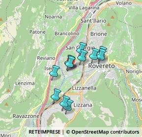 Mappa Viale Vittoria, 38068 Rovereto TN, Italia (1.20583)