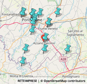 Mappa Via dei Gelsi, 33082 Azzano Decimo PN, Italia (7.75471)