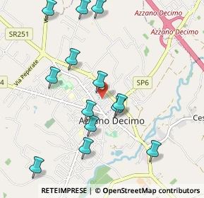 Mappa Via dei Gelsi, 33082 Azzano Decimo PN, Italia (1.05077)