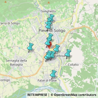 Mappa Via Marie Curie, 31053 Pieve di Soligo TV, Italia (1.3675)