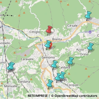 Mappa Via Foscolo, 21036 Gemonio VA, Italia (2.74818)