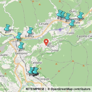 Mappa Via Fratelli, 21030 Azzio VA, Italia (2.945)