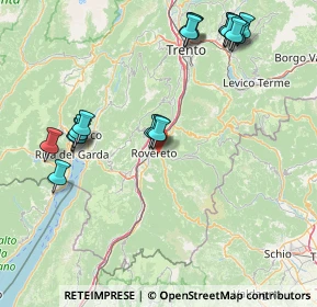 Mappa Via Cartiera, 38068 Rovereto TN, Italia (17.93444)