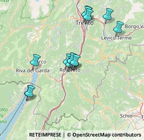 Mappa Via Cartiera, 38068 Rovereto TN, Italia (13.84923)