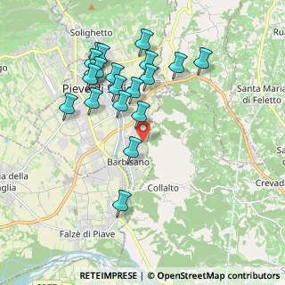 Mappa Via Toti dal Monte, 31053 Pieve di Soligo TV, Italia (1.9205)