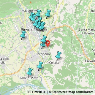 Mappa Via Toti dal Monte, 31053 Pieve di Soligo TV, Italia (2.00188)