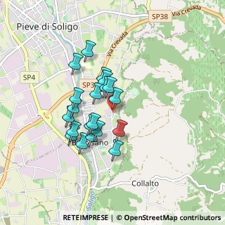 Mappa Via Toti dal Monte, 31053 Pieve di Soligo TV, Italia (0.695)