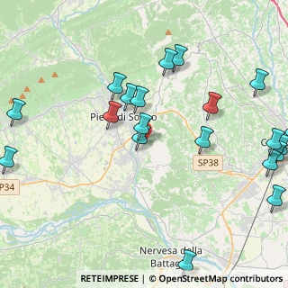 Mappa Via Toti dal Monte, 31053 Pieve di Soligo TV, Italia (5.304)