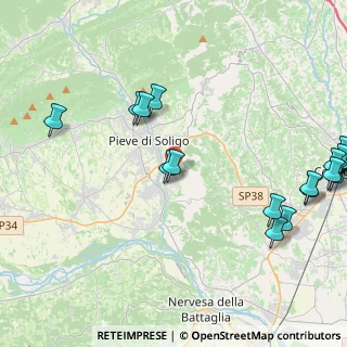 Mappa Via Toti dal Monte, 31053 Pieve di Soligo TV, Italia (5.9505)