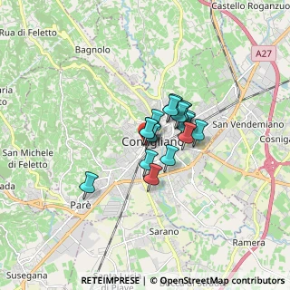 Mappa Via Cavour Camillo Benso, 31015 Conegliano TV, Italia (0.93647)