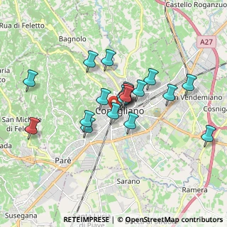 Mappa Via Cavour Camillo Benso, 31015 Conegliano TV, Italia (1.4025)