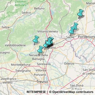 Mappa Via Cavour Camillo Benso, 31015 Conegliano TV, Italia (10.28917)